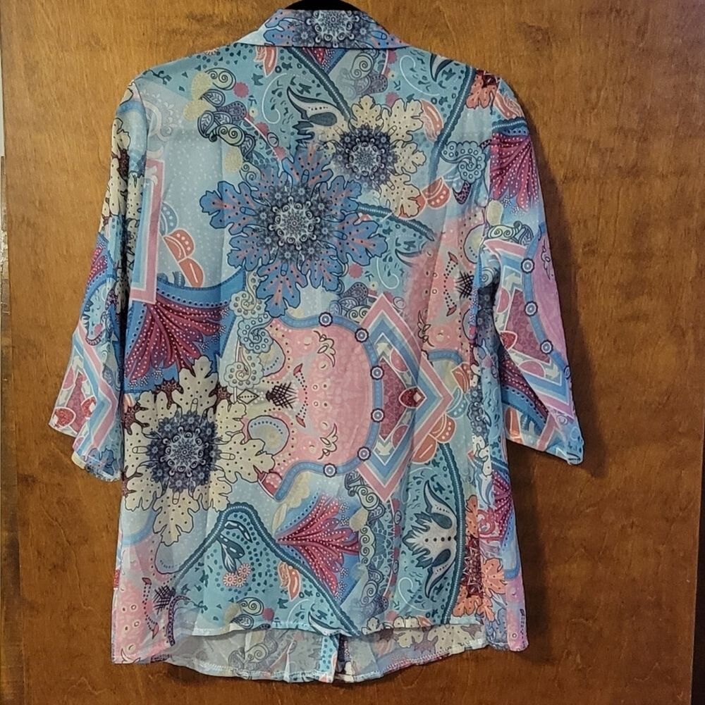 Ladies Misslook Paisley Blouse - Picture 3 of 7